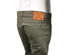 Monogram Patch Slim Jeans