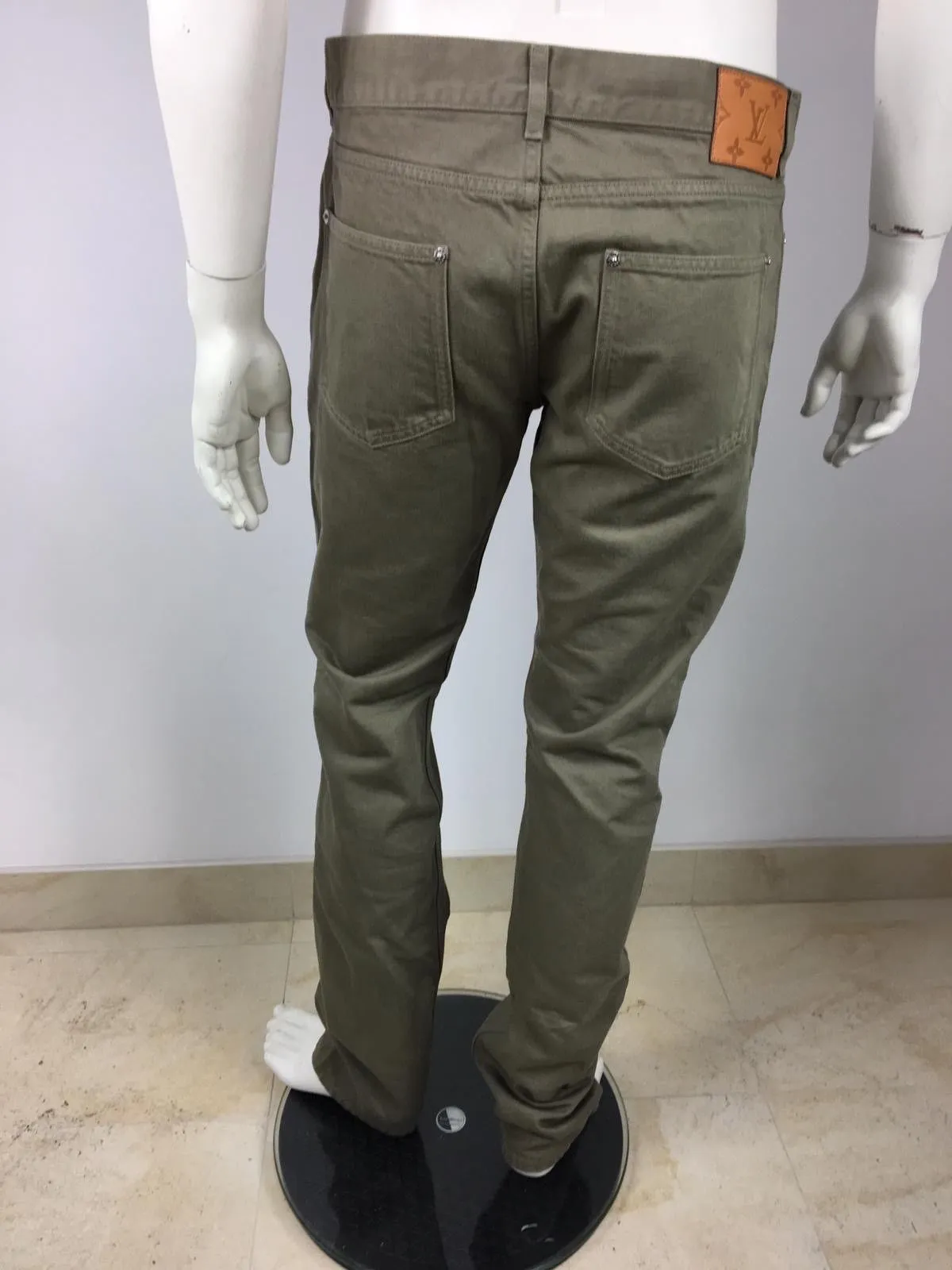 Monogram Patch Slim Jeans