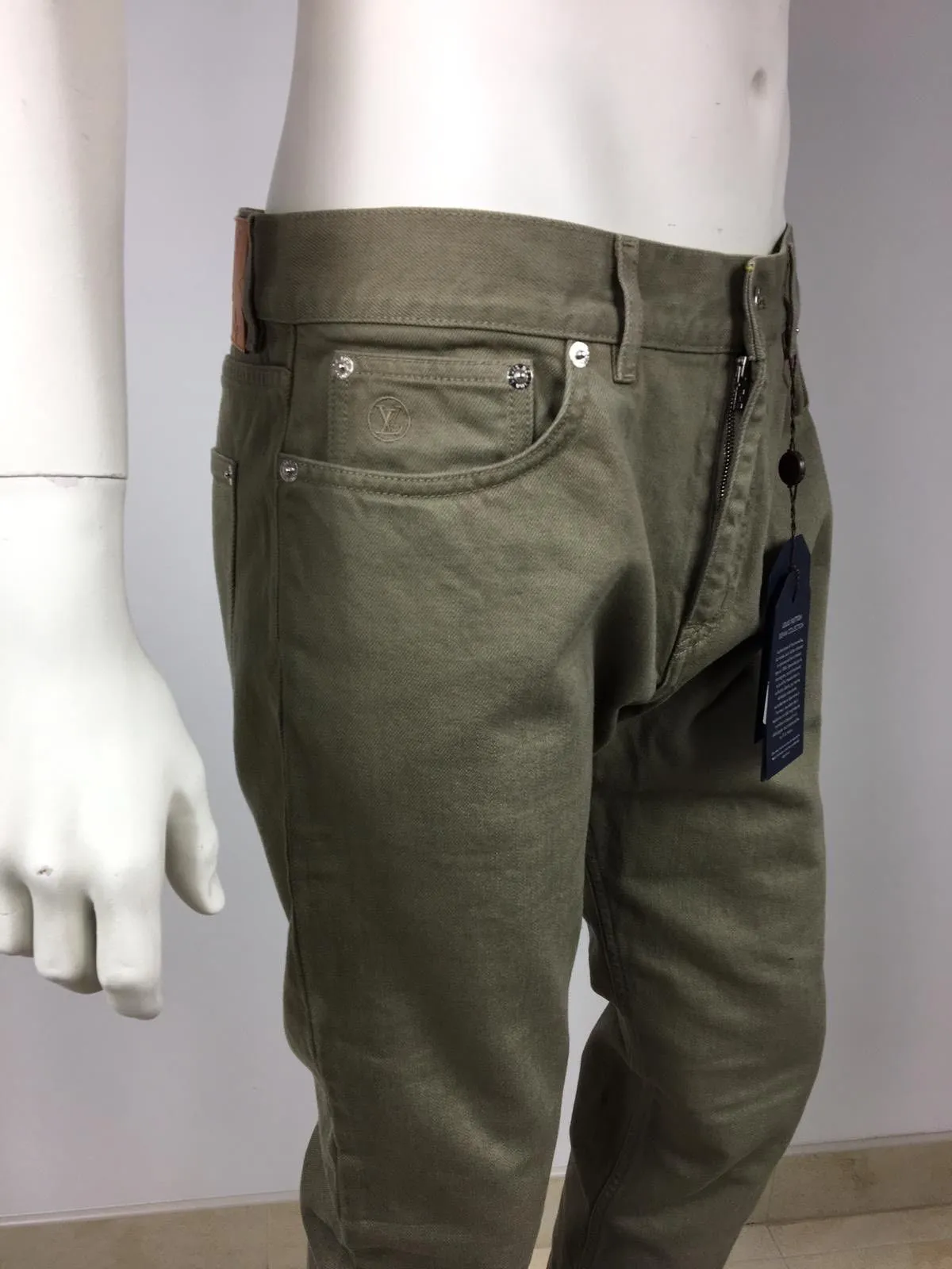 Monogram Patch Slim Jeans