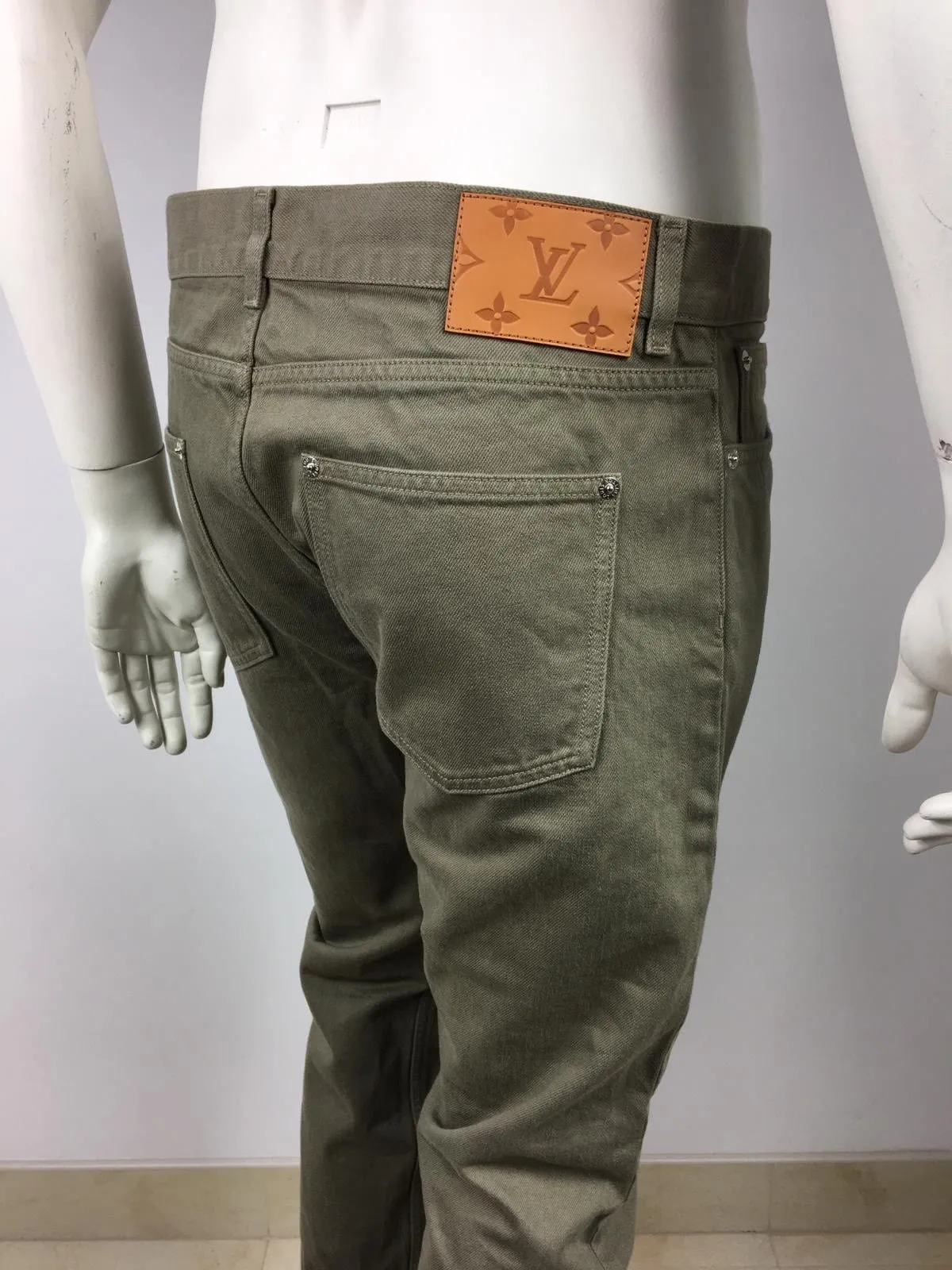 Monogram Patch Slim Jeans