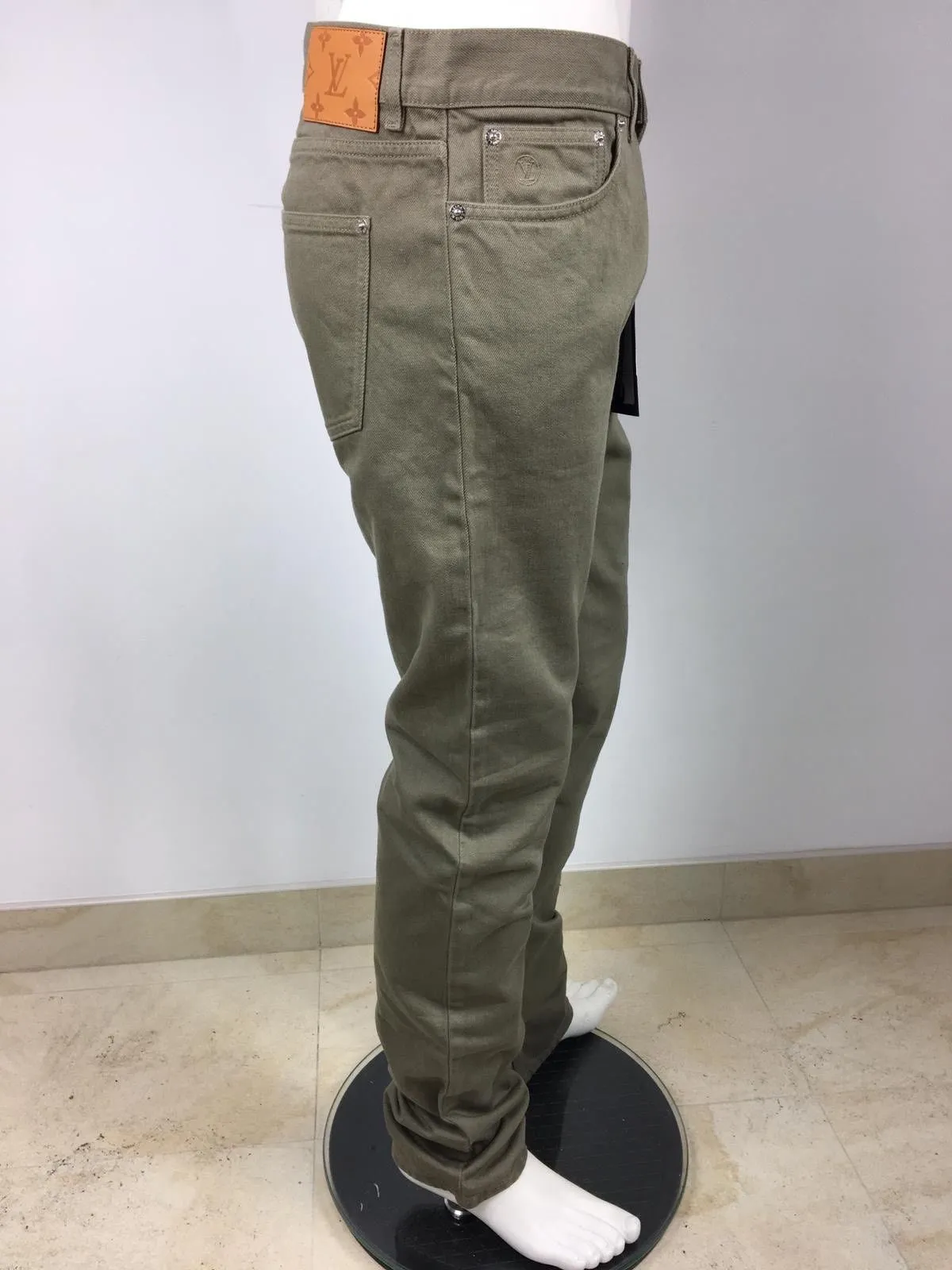 Monogram Patch Slim Jeans