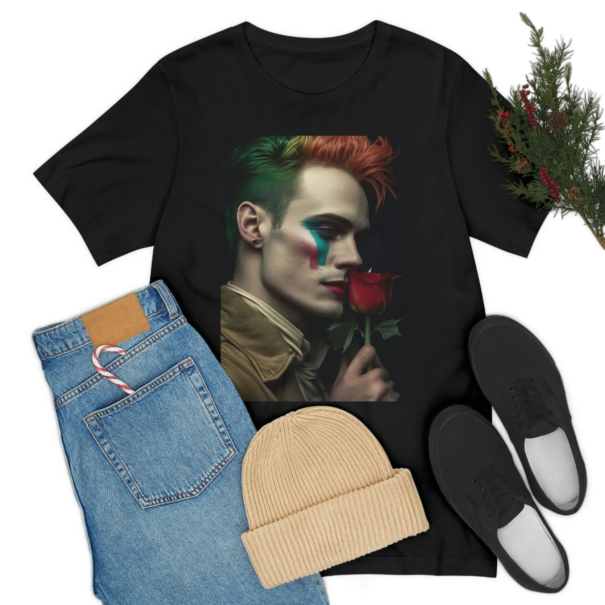MUS Exclusive Design T-Shirt Man With a Rose