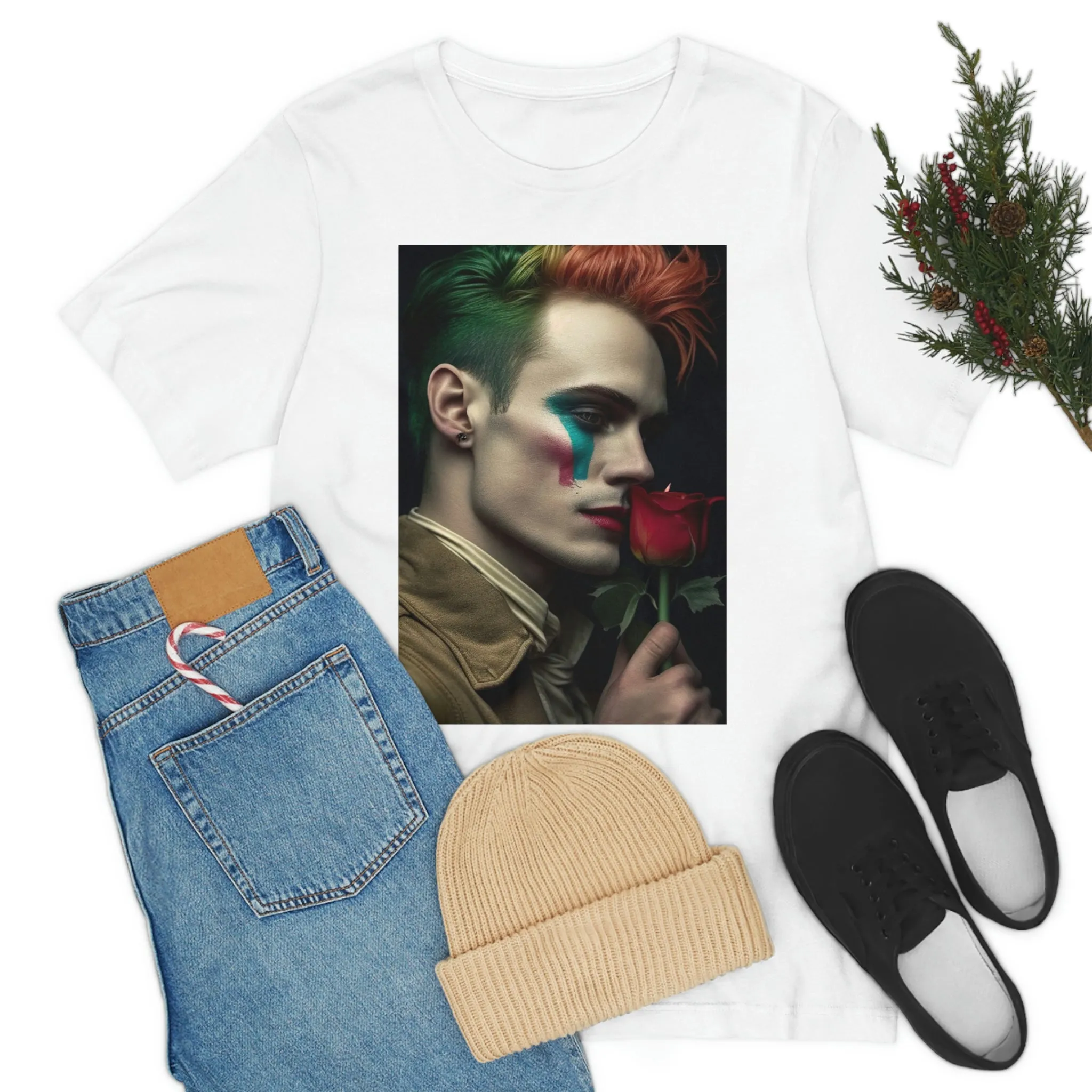 MUS Exclusive Design T-Shirt Man With a Rose