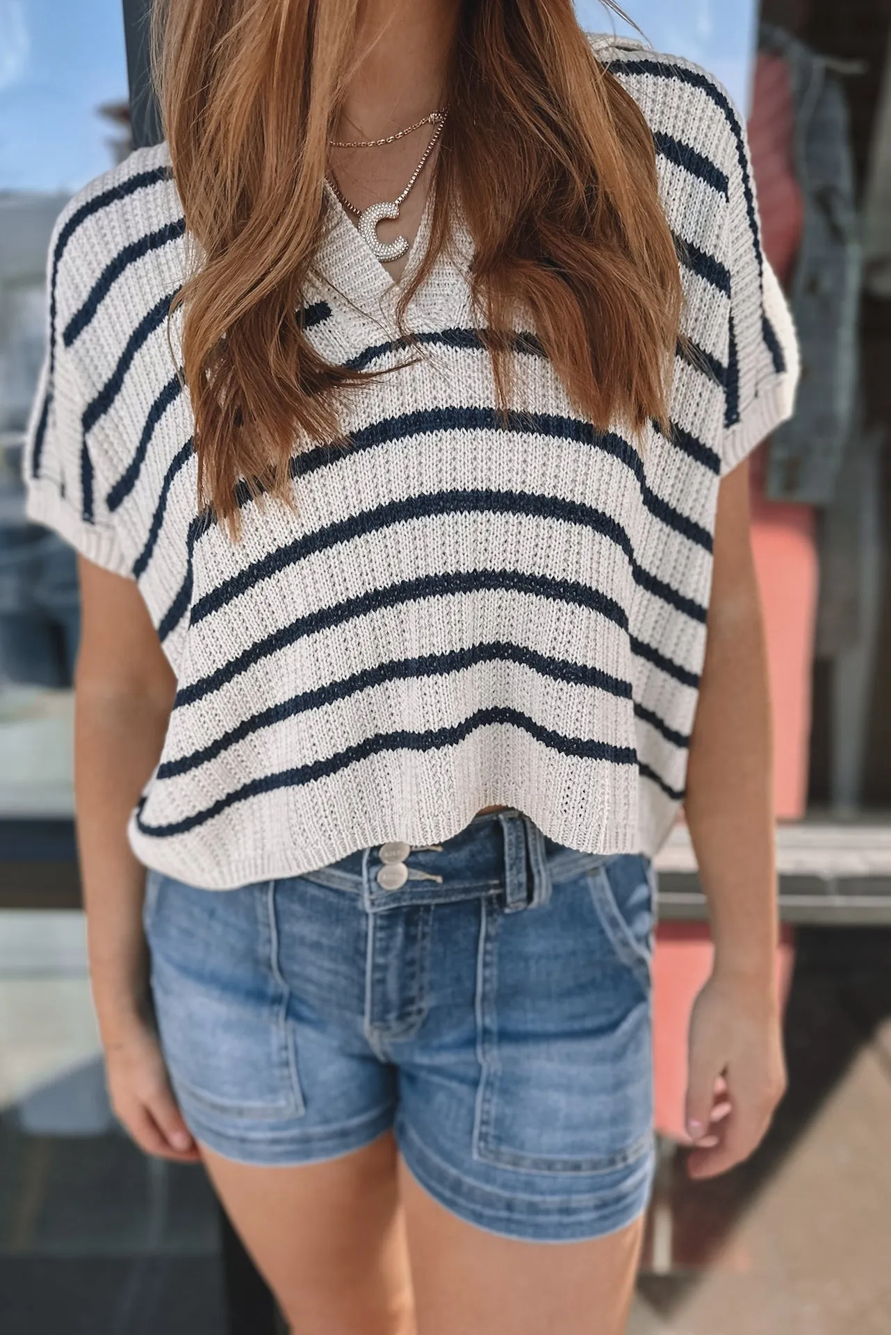 Nashville Patch Pocket Denim Shorts