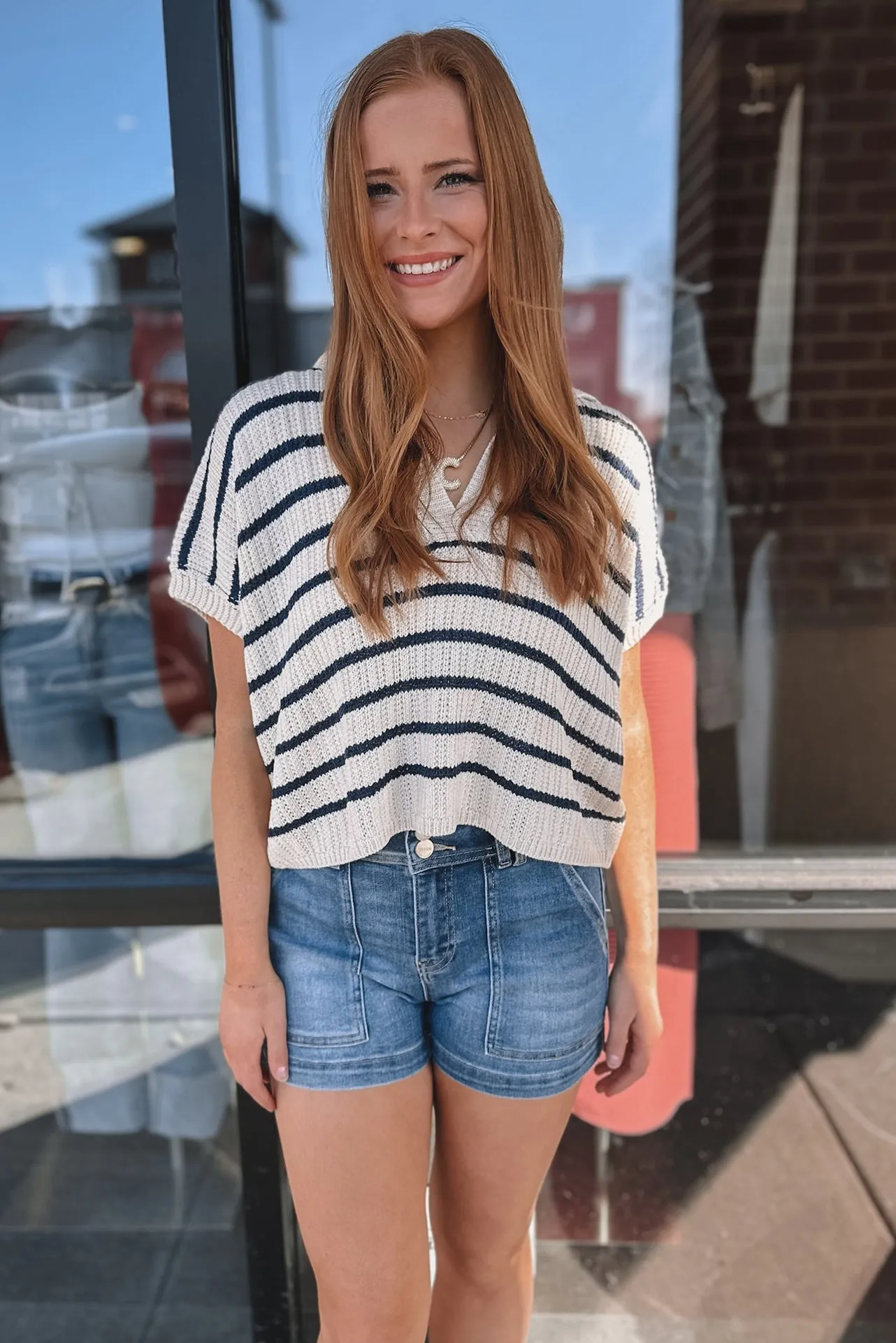 Nashville Patch Pocket Denim Shorts