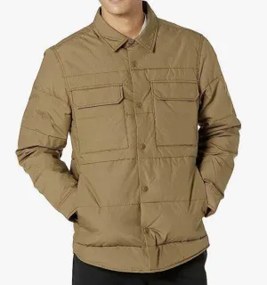 NWT Madewell Men’s Core Shirt Jacket, Solid Safari Khaki Size XL - Like New