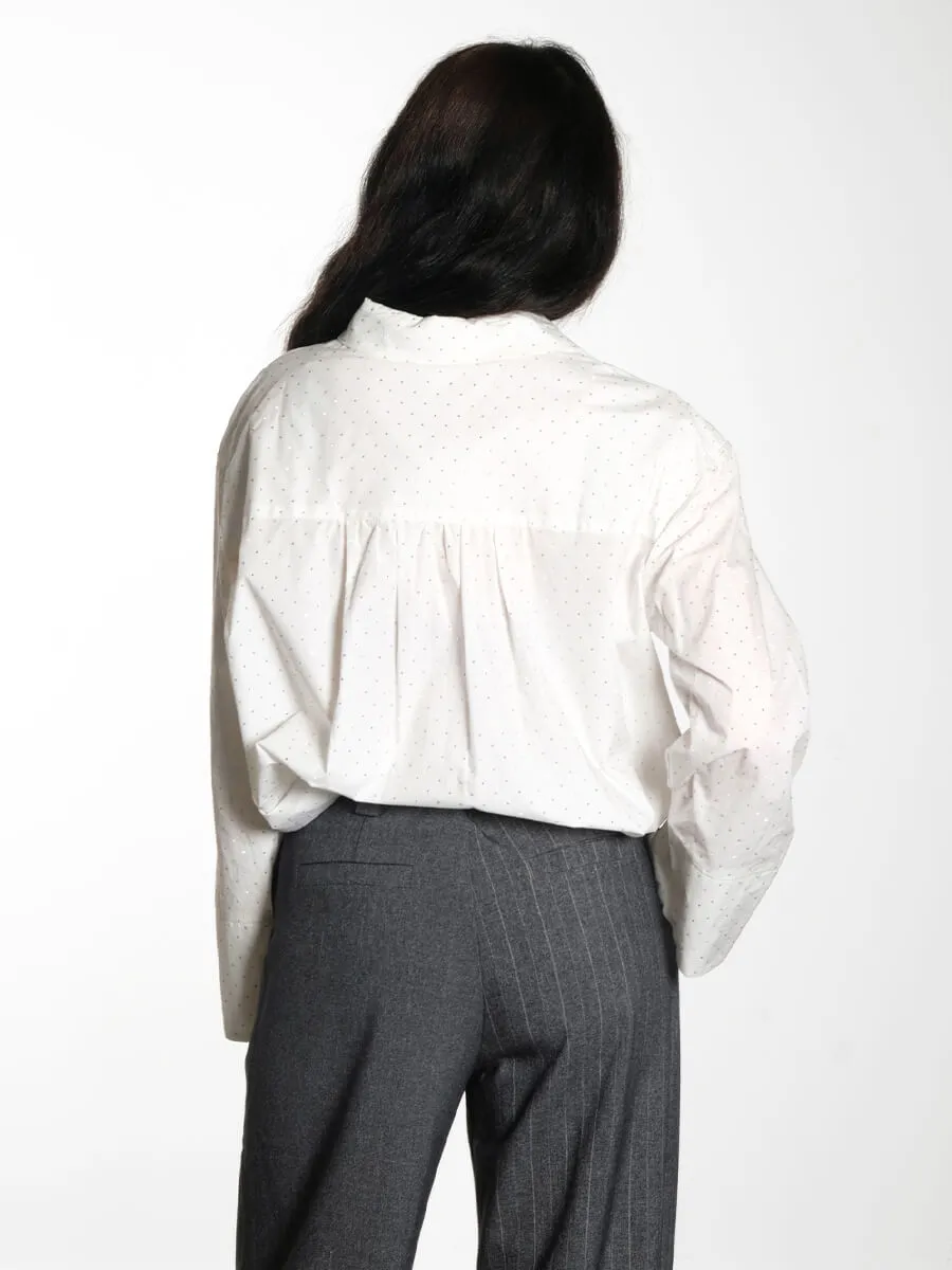 OBJRosa Glitter Shirt - White