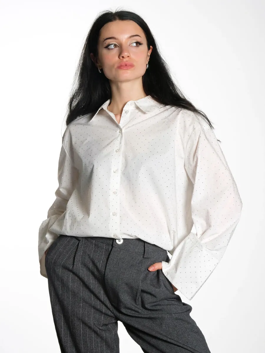 OBJRosa Glitter Shirt - White