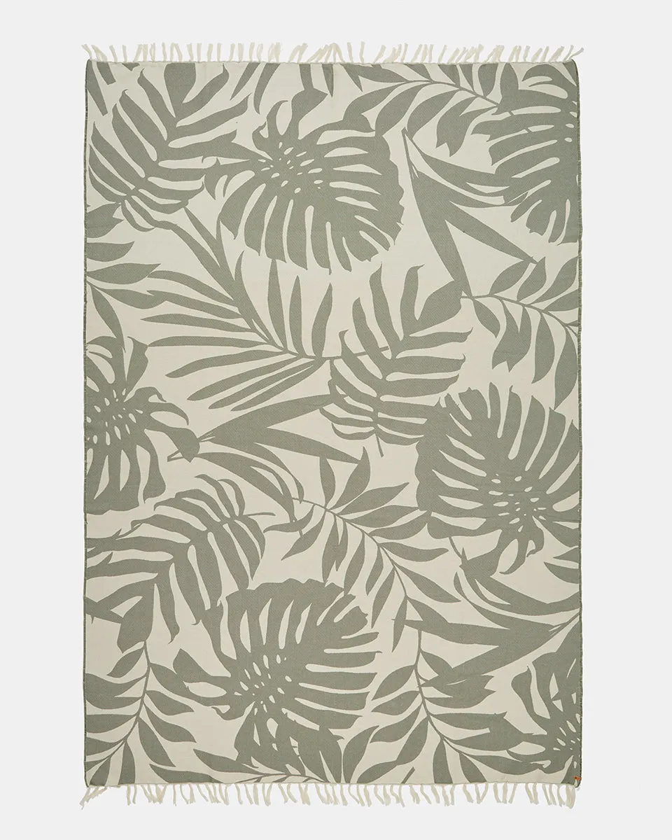Organic Cotton Vintage Jungle Beach Blanket