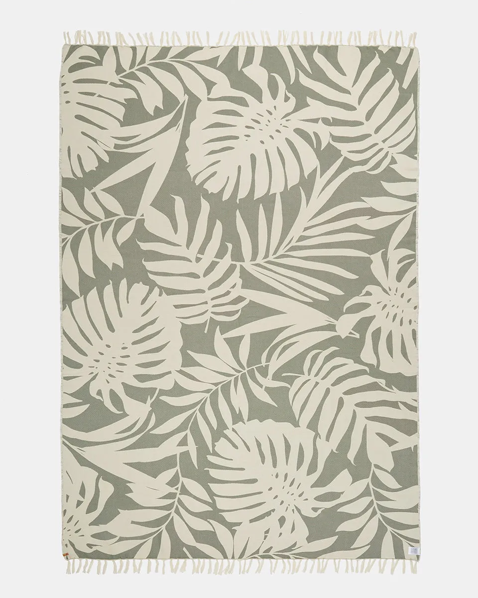 Organic Cotton Vintage Jungle Beach Blanket