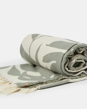 Organic Cotton Vintage Jungle Beach Blanket