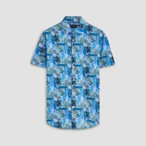 Orson Leaf Print Short Sleeve Shirt