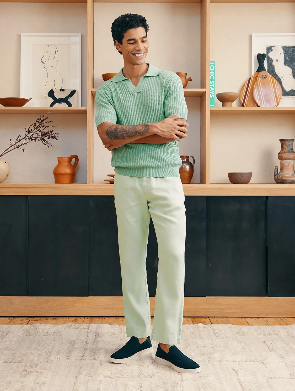 OSCAR LINEN TROUSERS