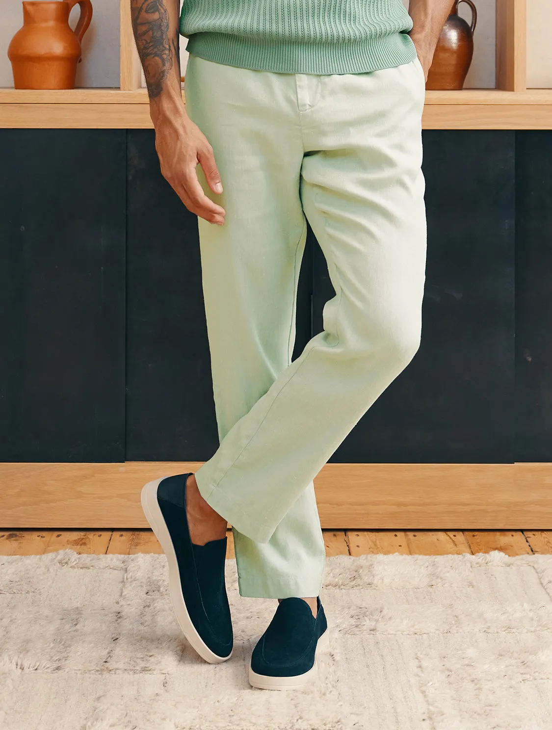 OSCAR LINEN TROUSERS