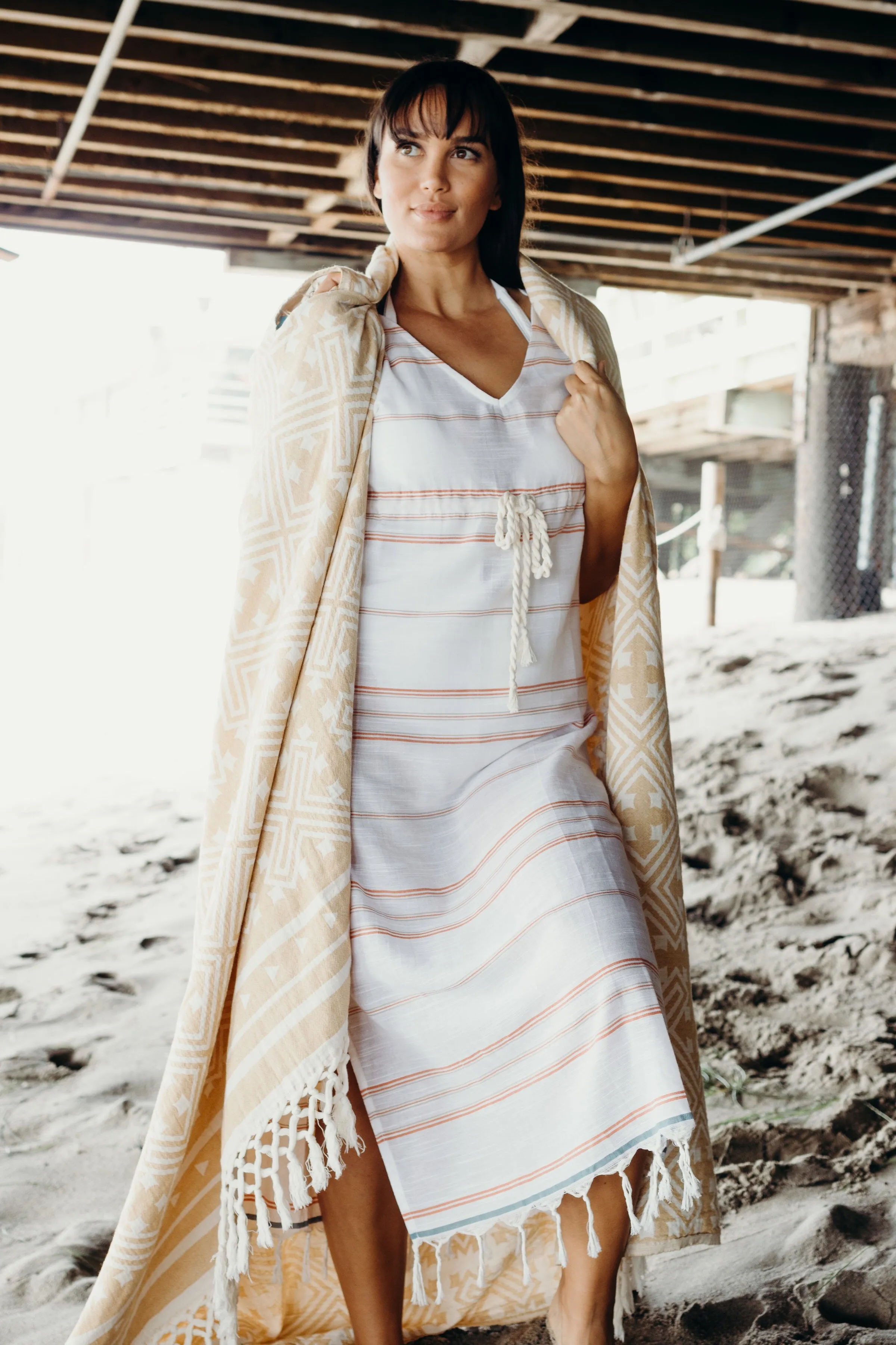 Palm - 100% Turkish Cotton Beach Dress