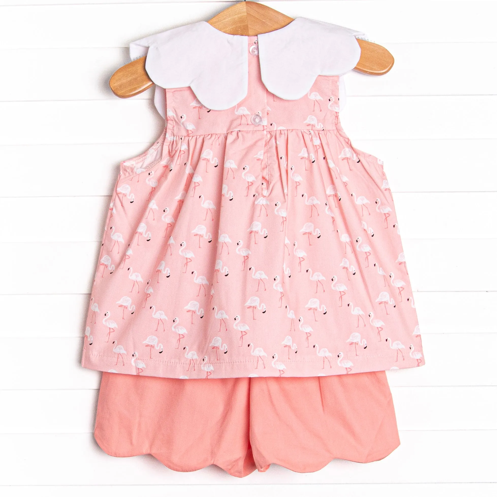 Palm Beach Pink Ruffle Short Set, Pink