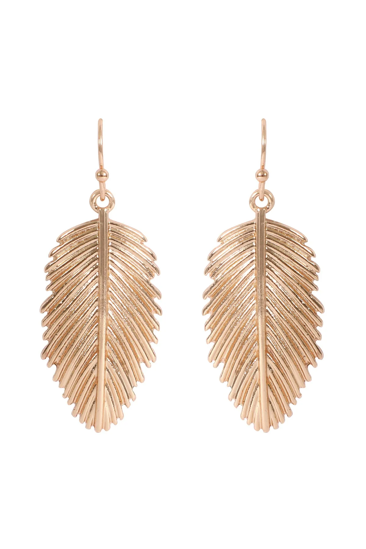 PALM LEAF HOOK EARRINGS
