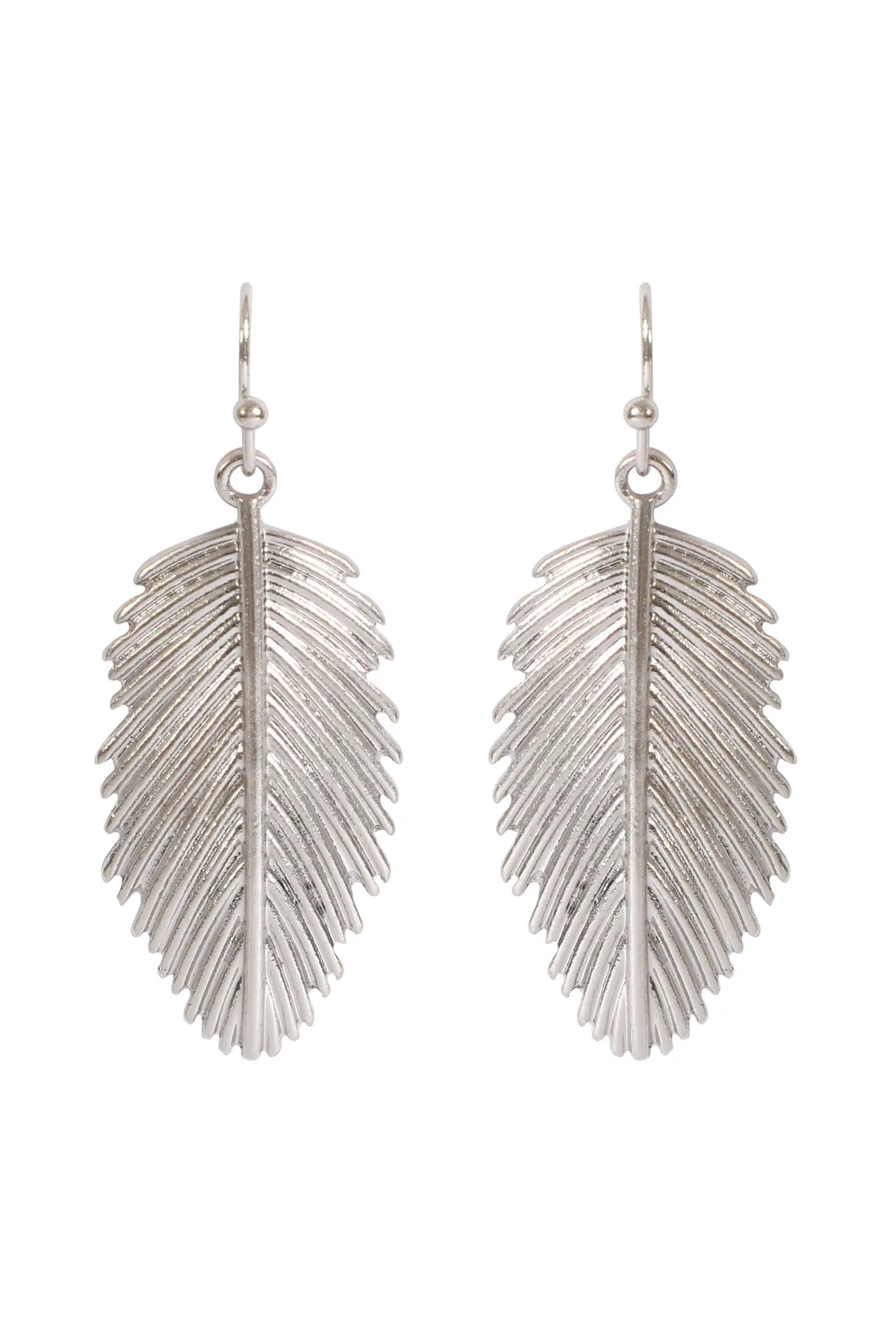PALM LEAF HOOK EARRINGS