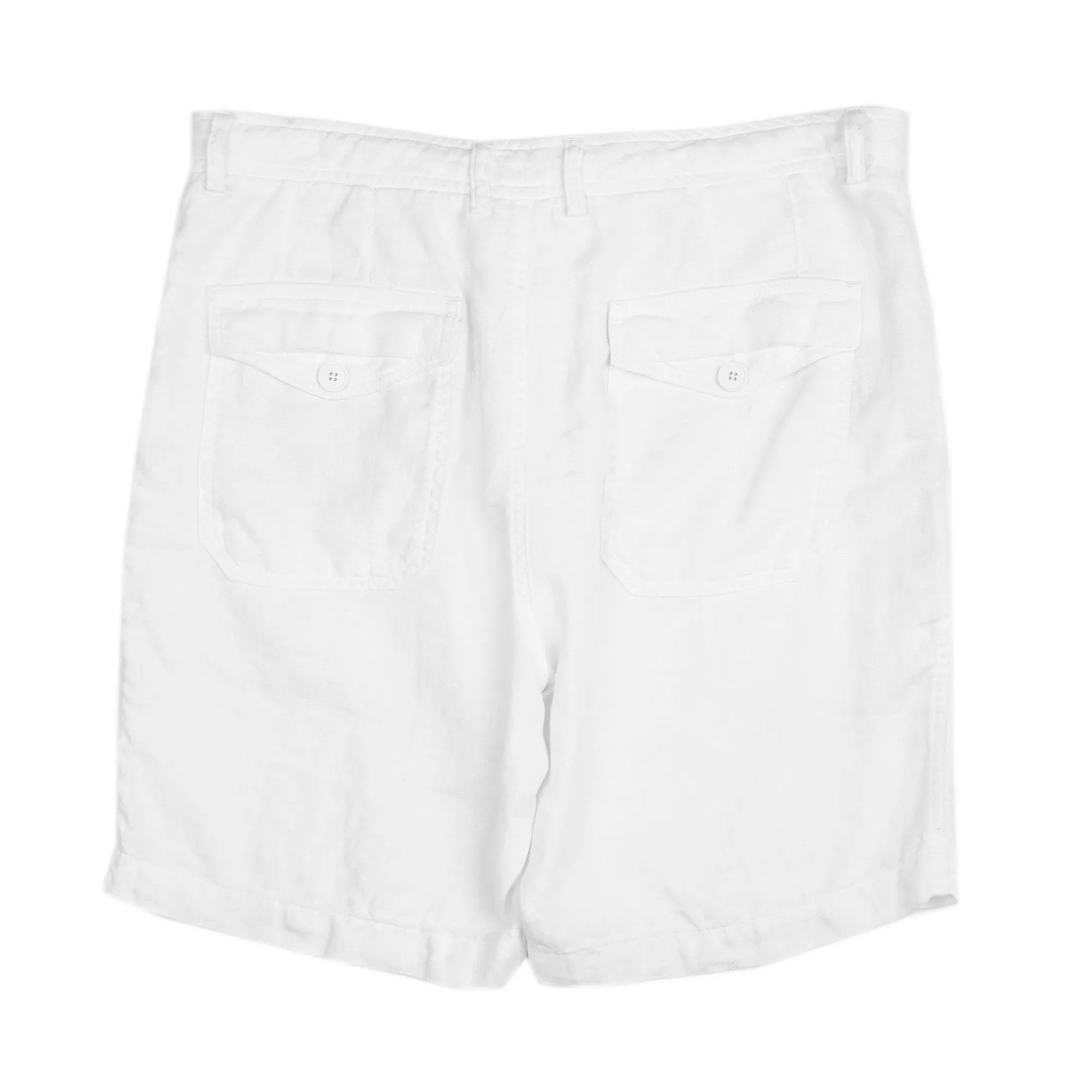 Palm Springs White Linen Shorts