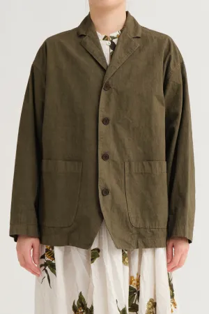 Pas de Calais Cotton Hemp Tailored Coverall Jacket