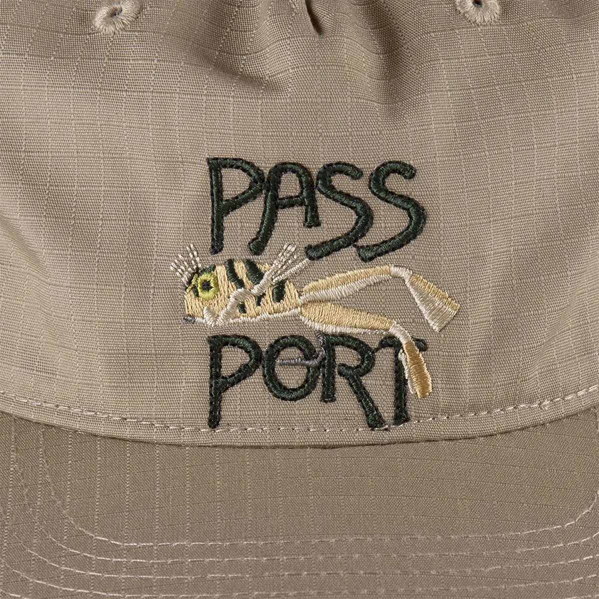 Pass~Port - Frog Lure Ripstop Workers Cap Khaki