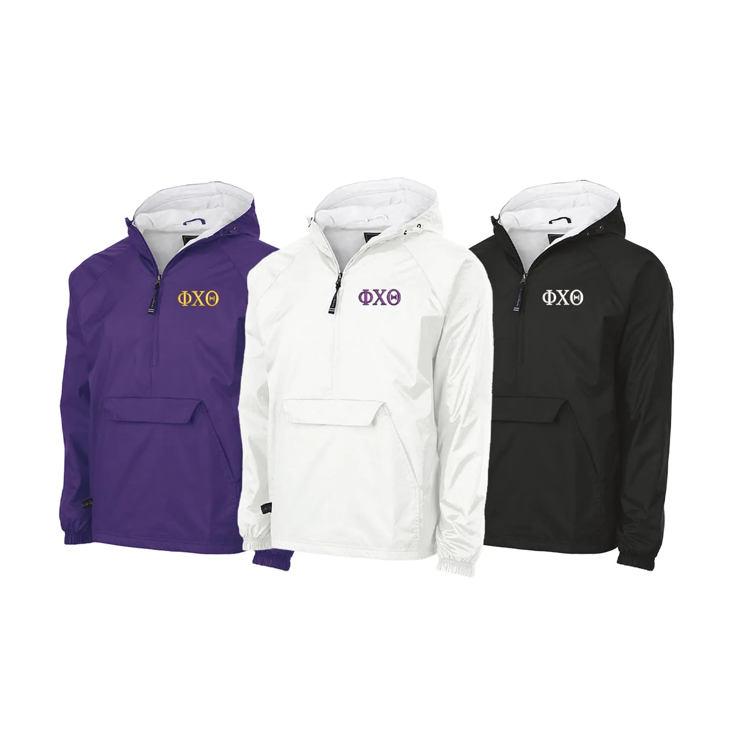 Phi Chi Theta Flannel Lined Windbreaker