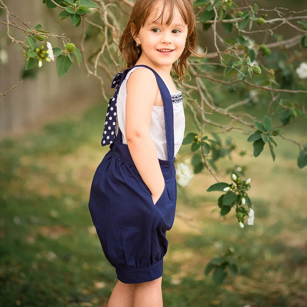 Pixie Expansion Pack Sewing Patterns - Child ~ Romper, Suspenders   Bow for Pixie Essentials