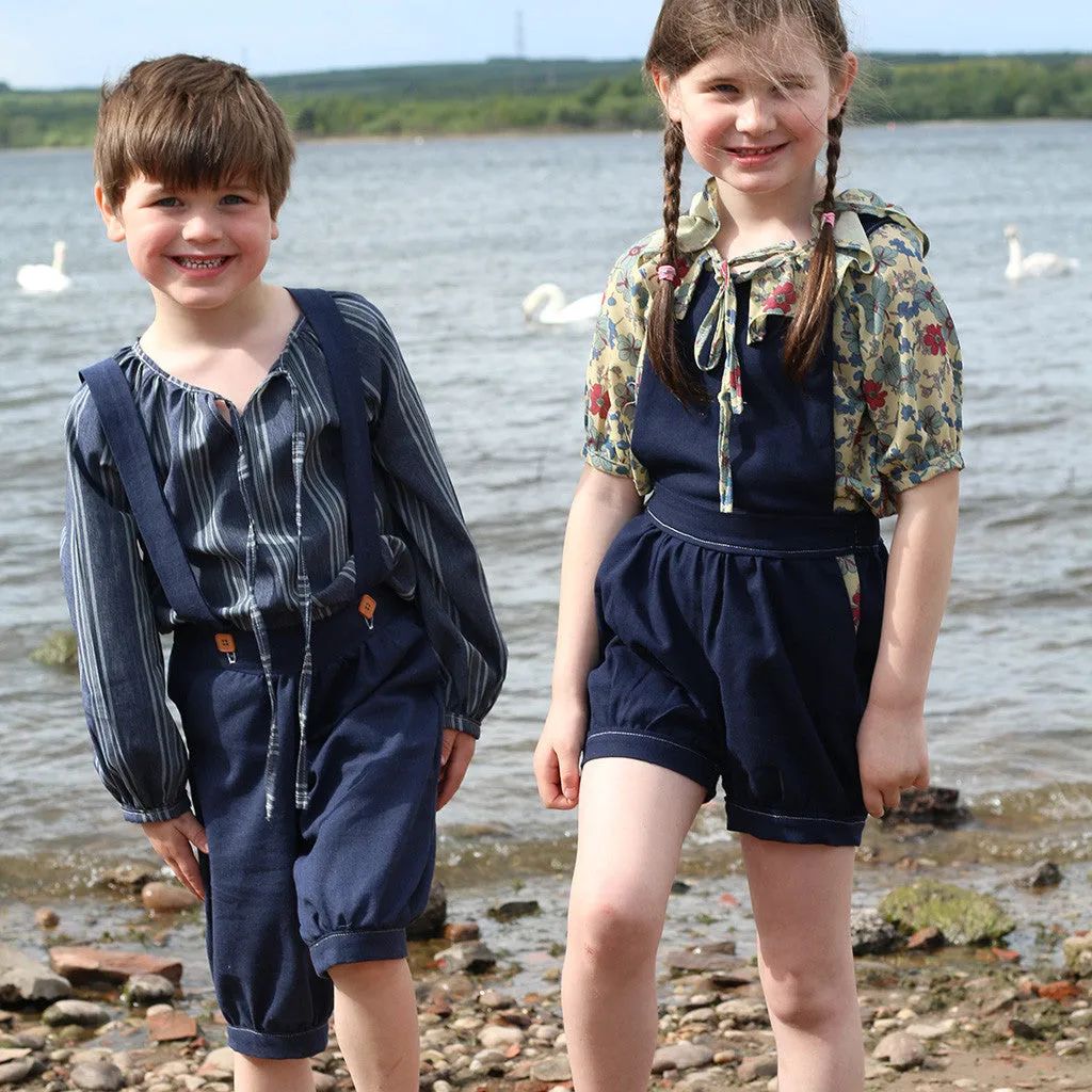 Pixie Expansion Pack Sewing Patterns - Child ~ Romper, Suspenders   Bow for Pixie Essentials