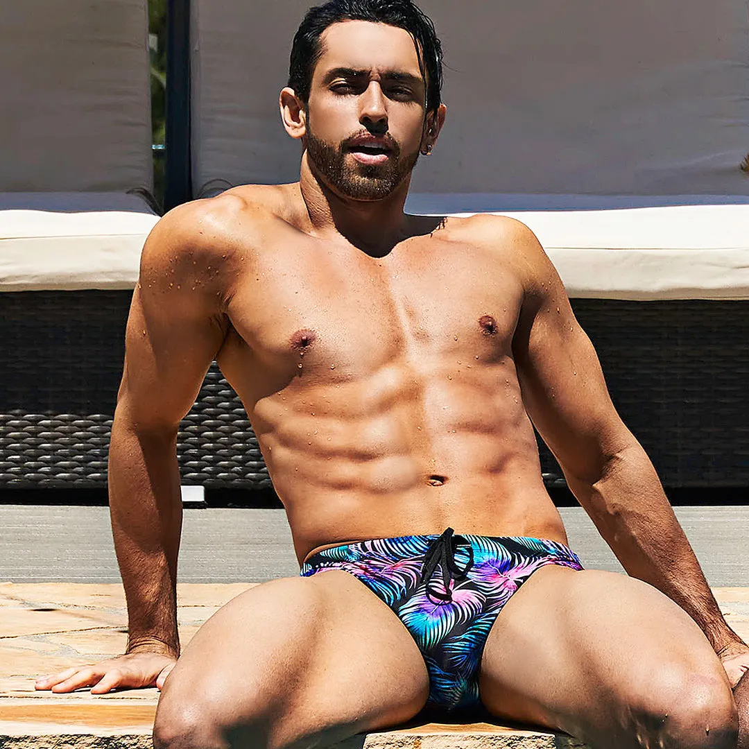 Pool Boy Dark Palm Swim Brief