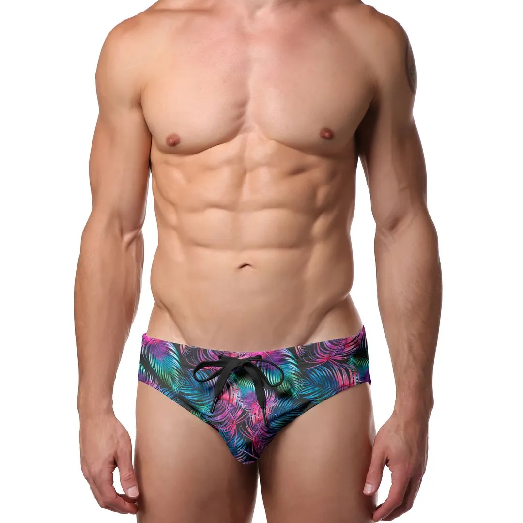 Pool Boy Dark Palm Swim Brief