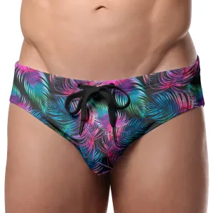Pool Boy Dark Palm Swim Brief