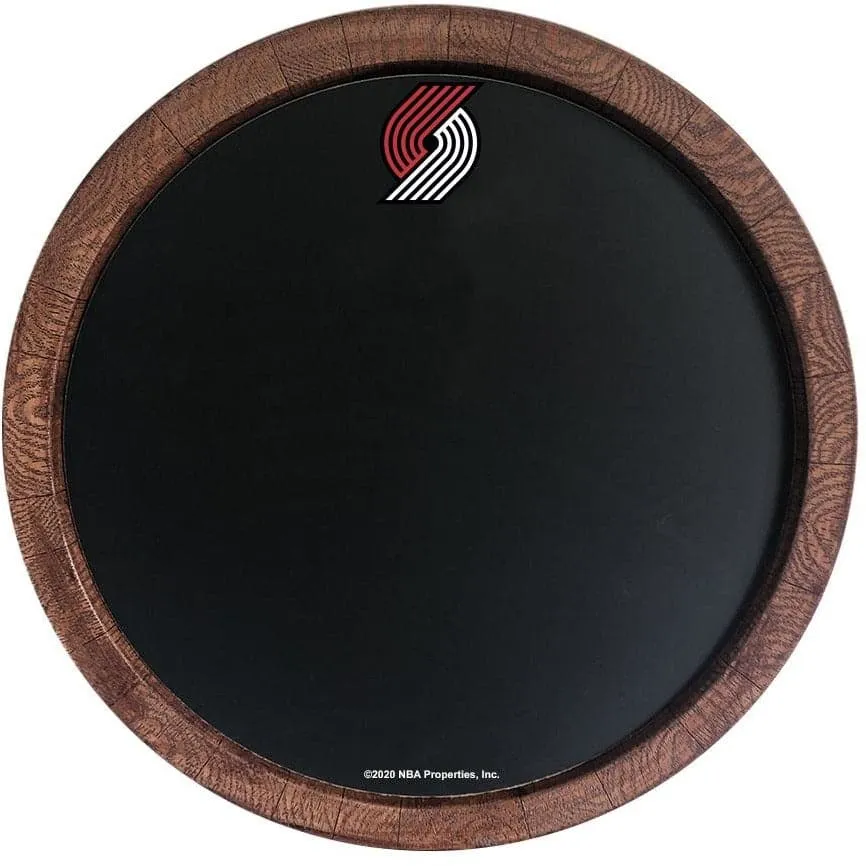 Portland Trail Blazers: Chalkboard "Faux" Barrel Top Sign
