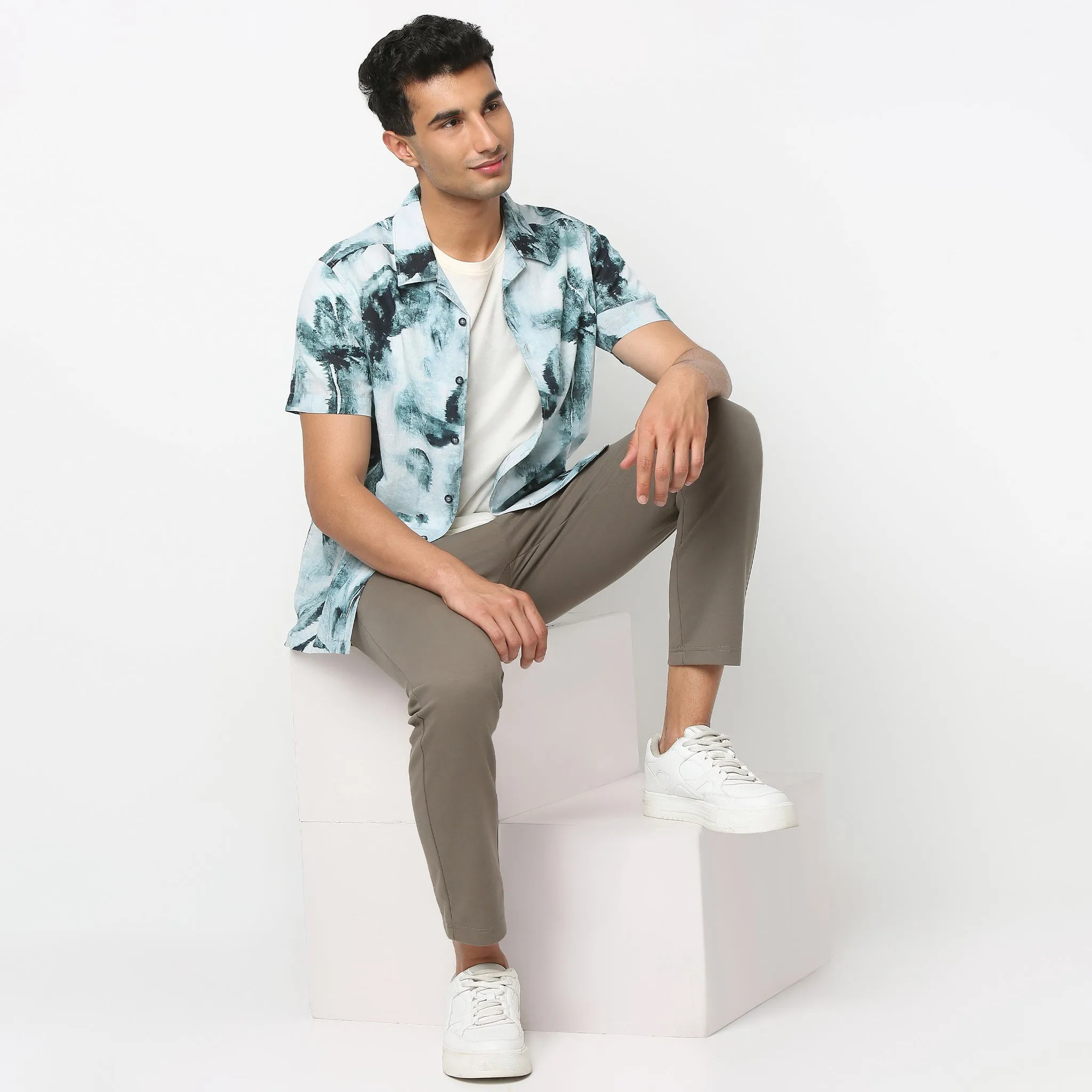 Printed Half Sleeve Casual Shirt