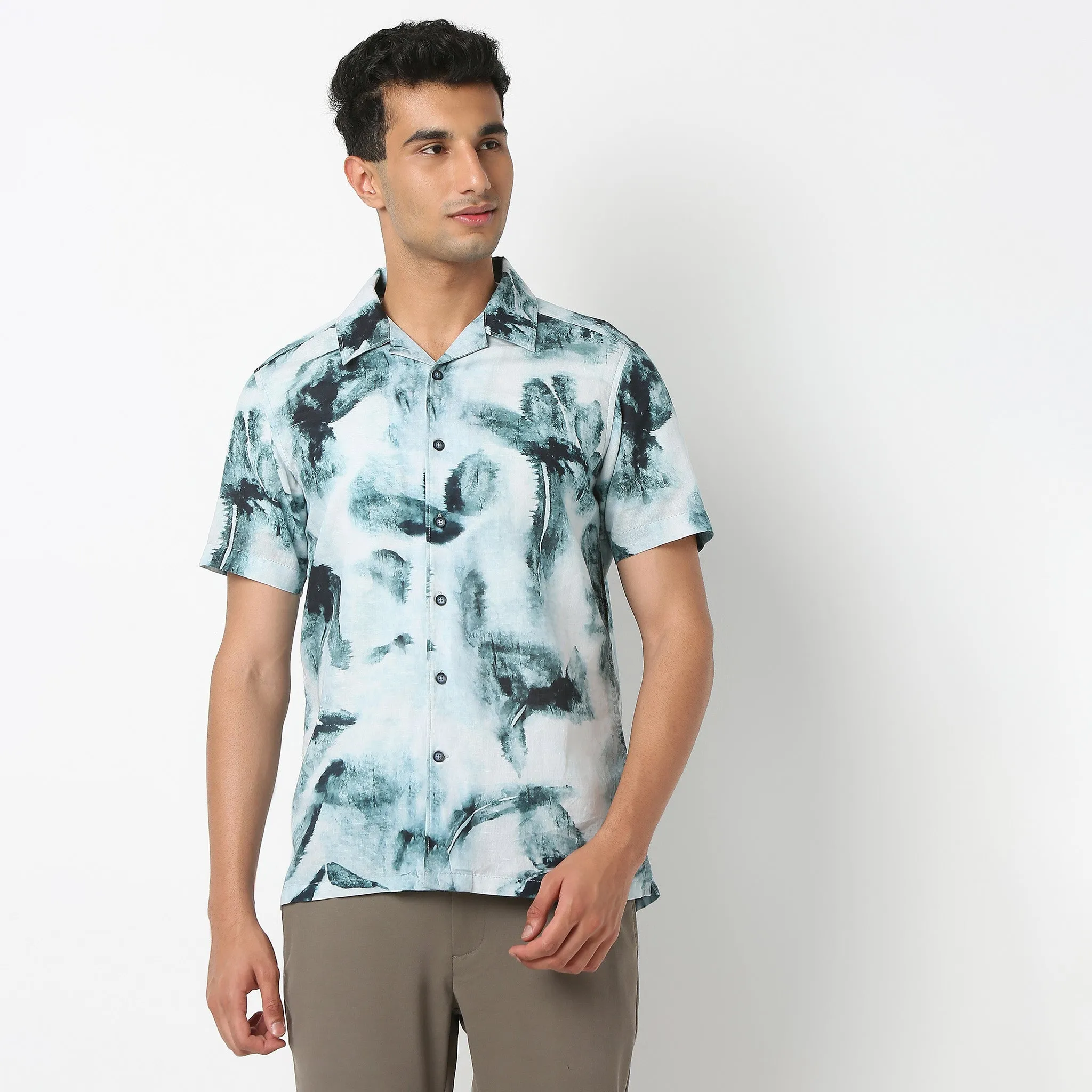 Printed Half Sleeve Casual Shirt
