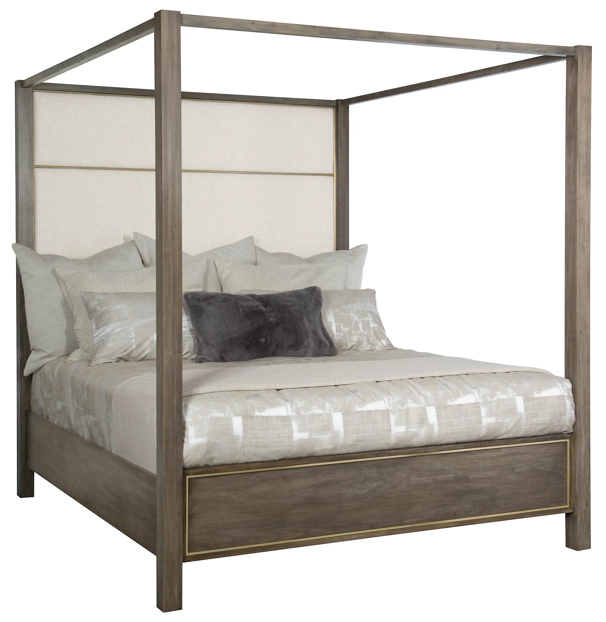 Profile Upholstered Canopy Bed - King
