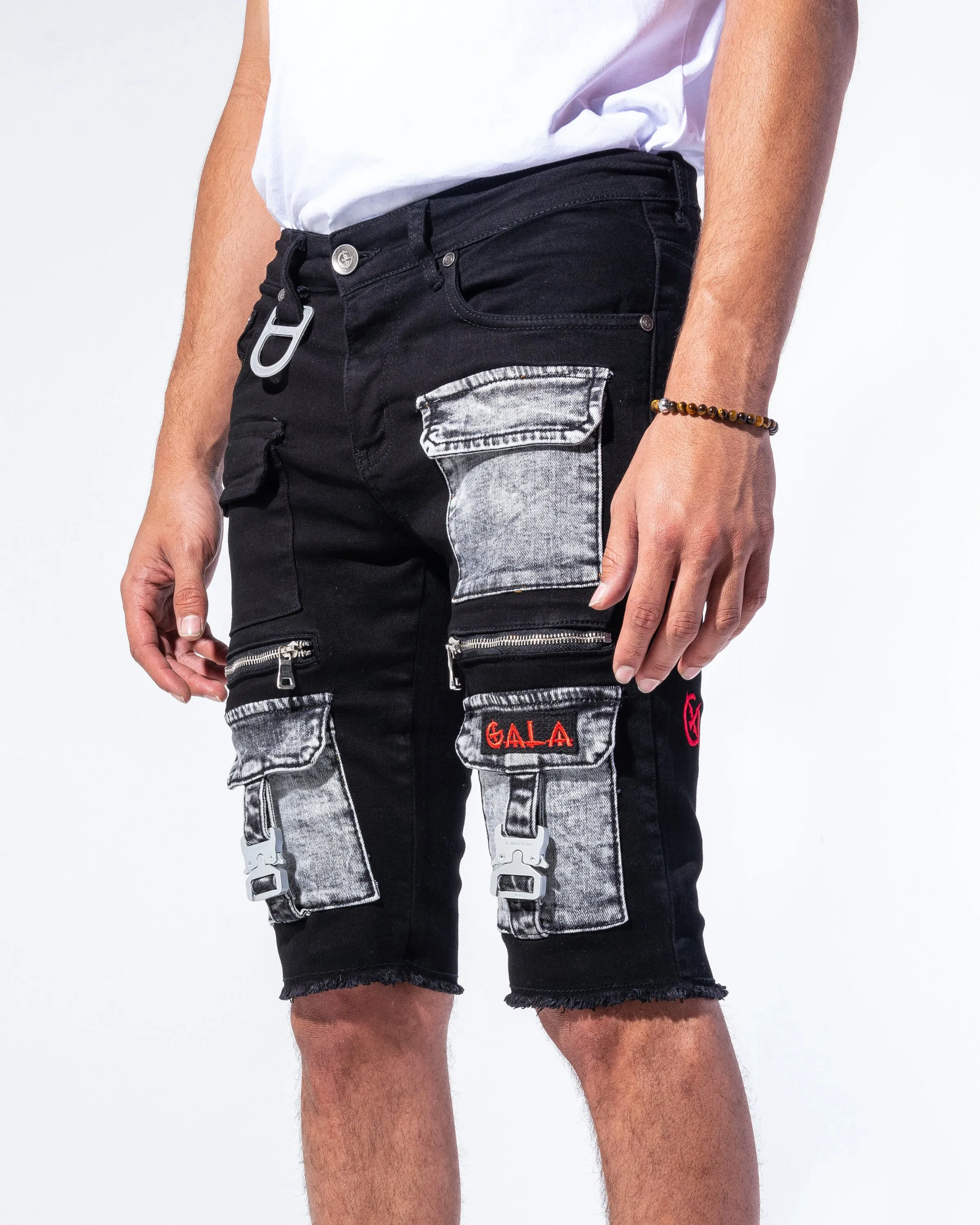 "STASH SHORTS" Combo Black