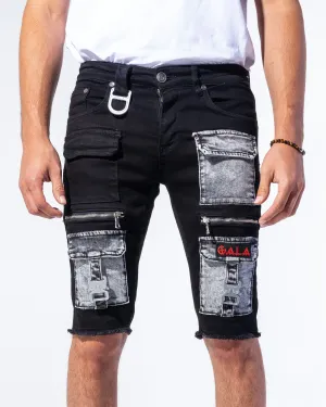 "STASH SHORTS" Combo Black