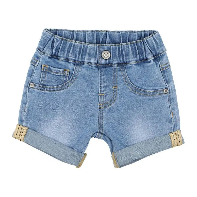 Racer Denim Shorts