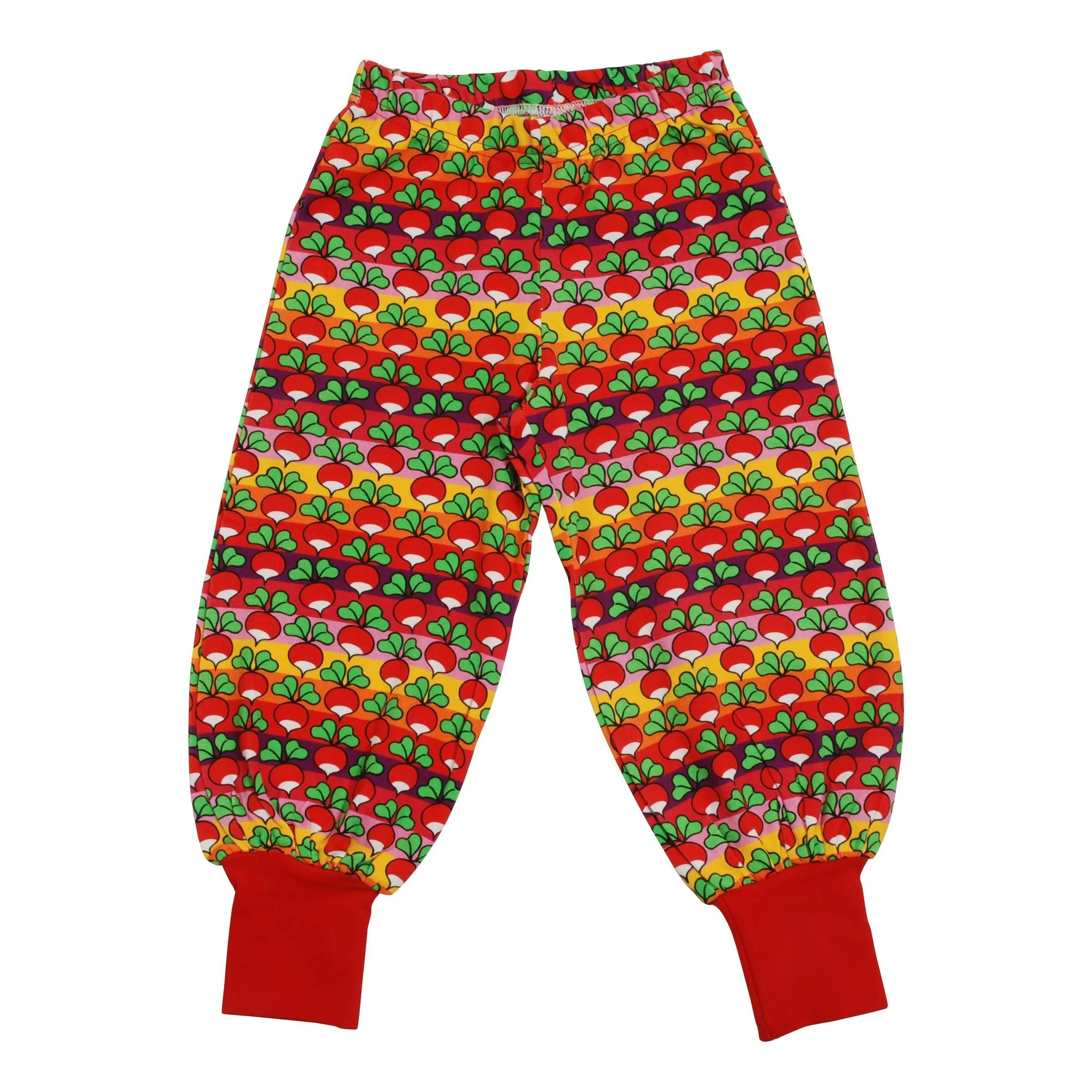 Radish Stripe - Poppy Red Baggy Pants