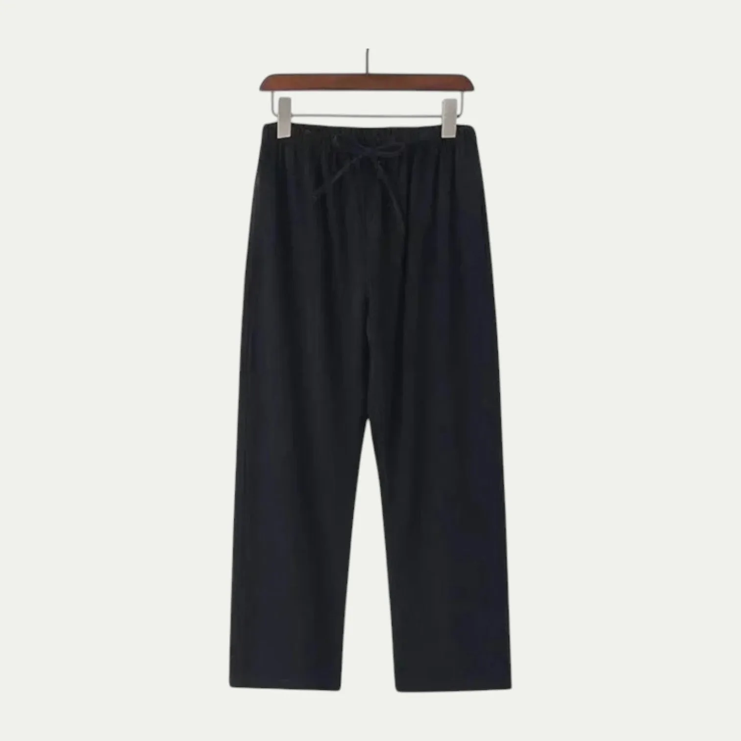 Randimo | Mens Old Money Cotton Linen Blend Trousers