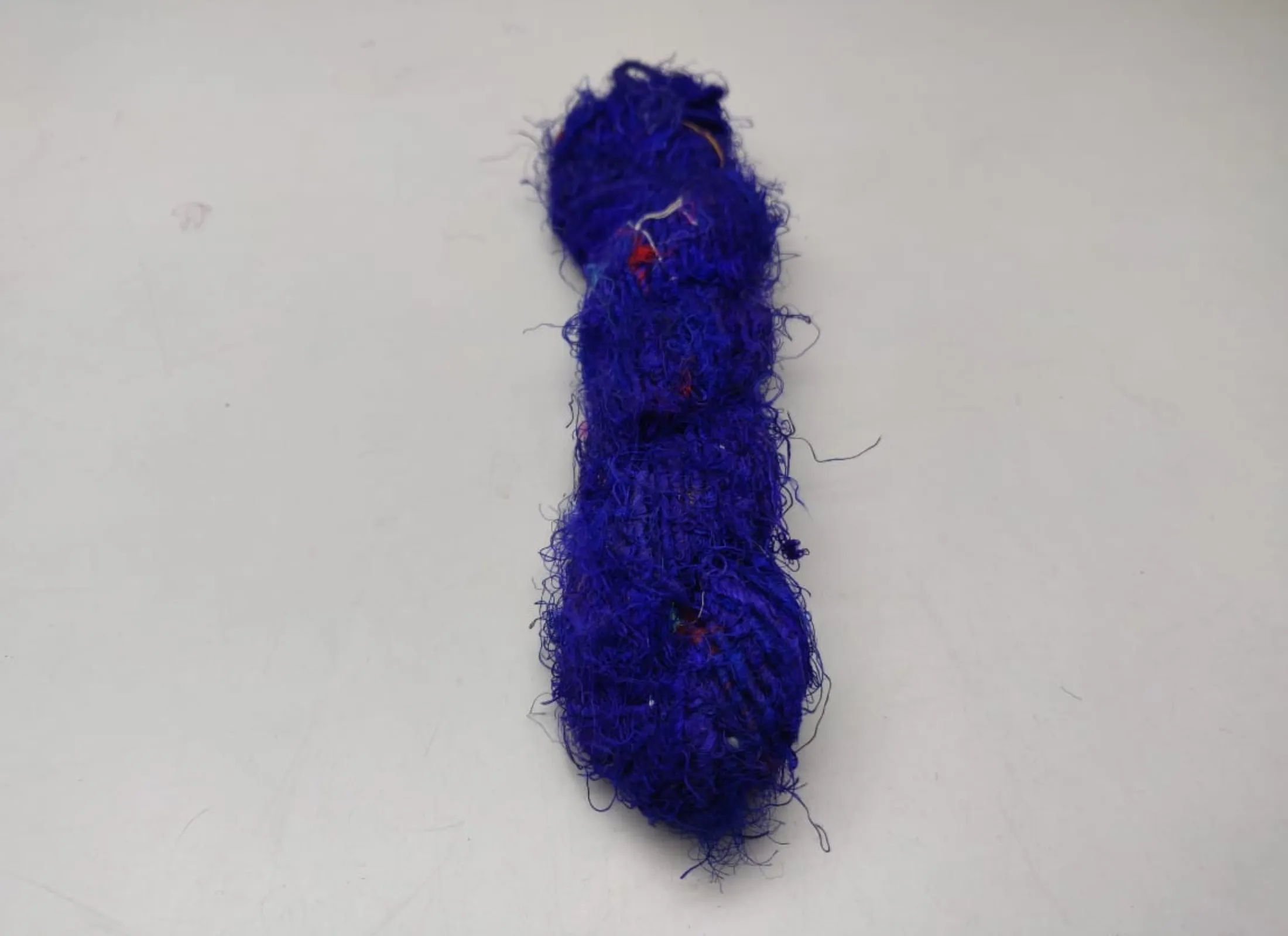 Recycled Sari Silk Yarn Navy Blue