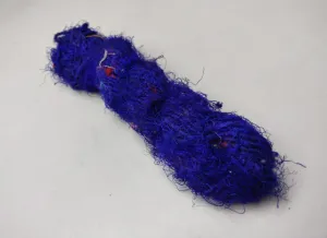 Recycled Sari Silk Yarn Navy Blue