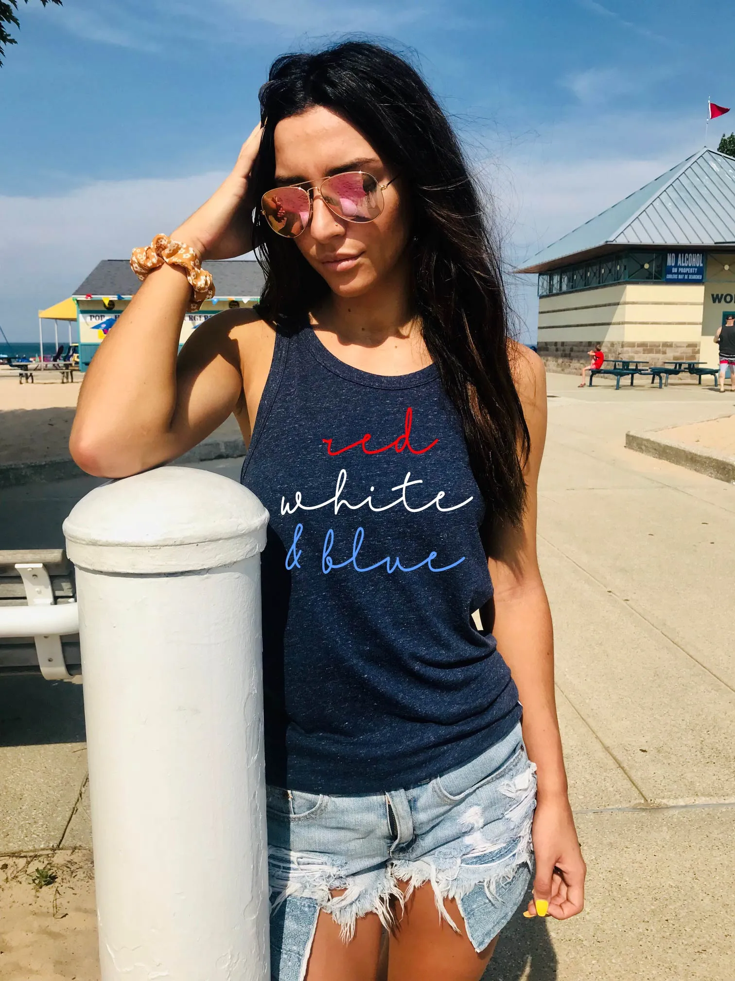 Red White And Blue Tank Top | Unisex Tank