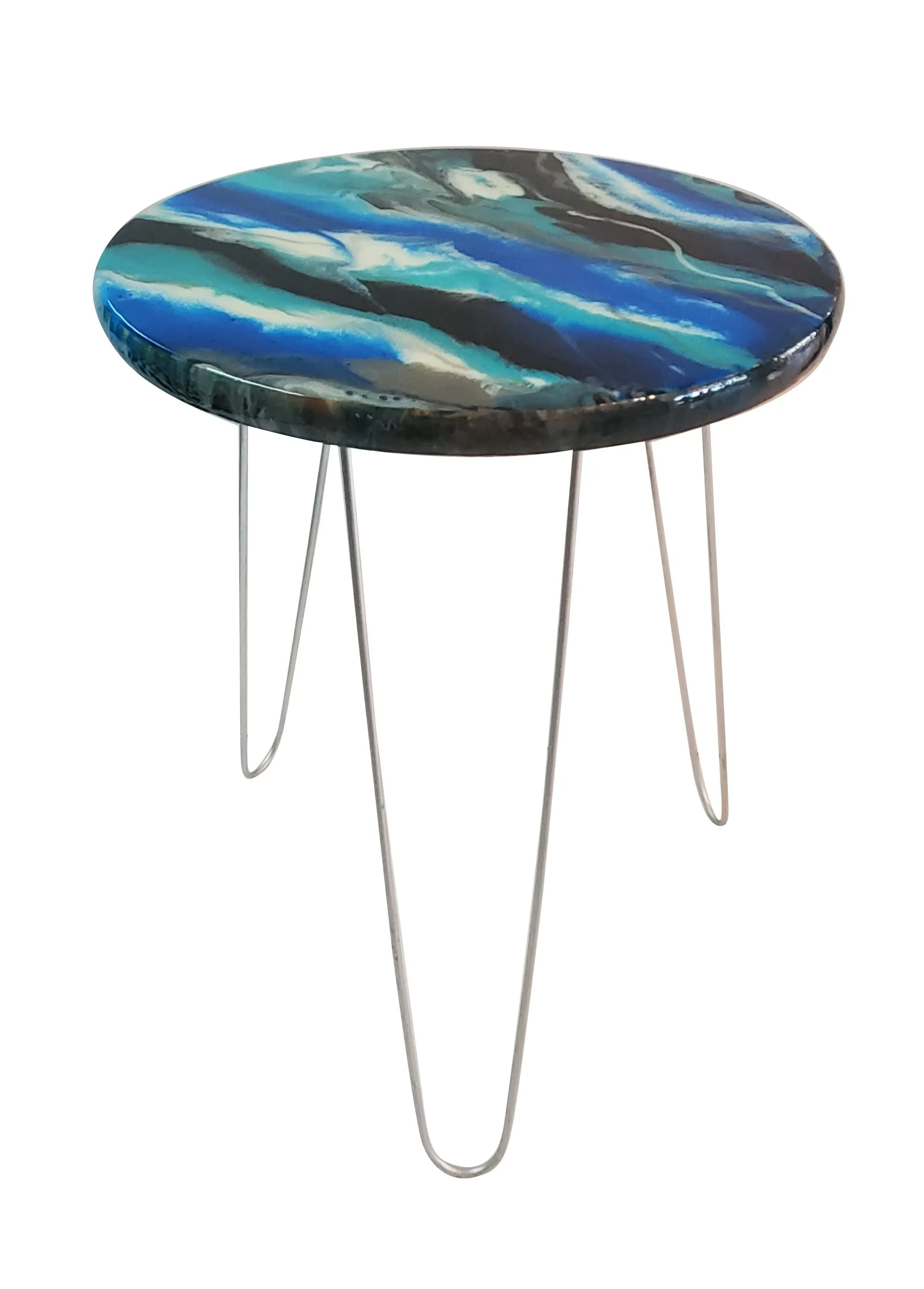Resin Art Side Table