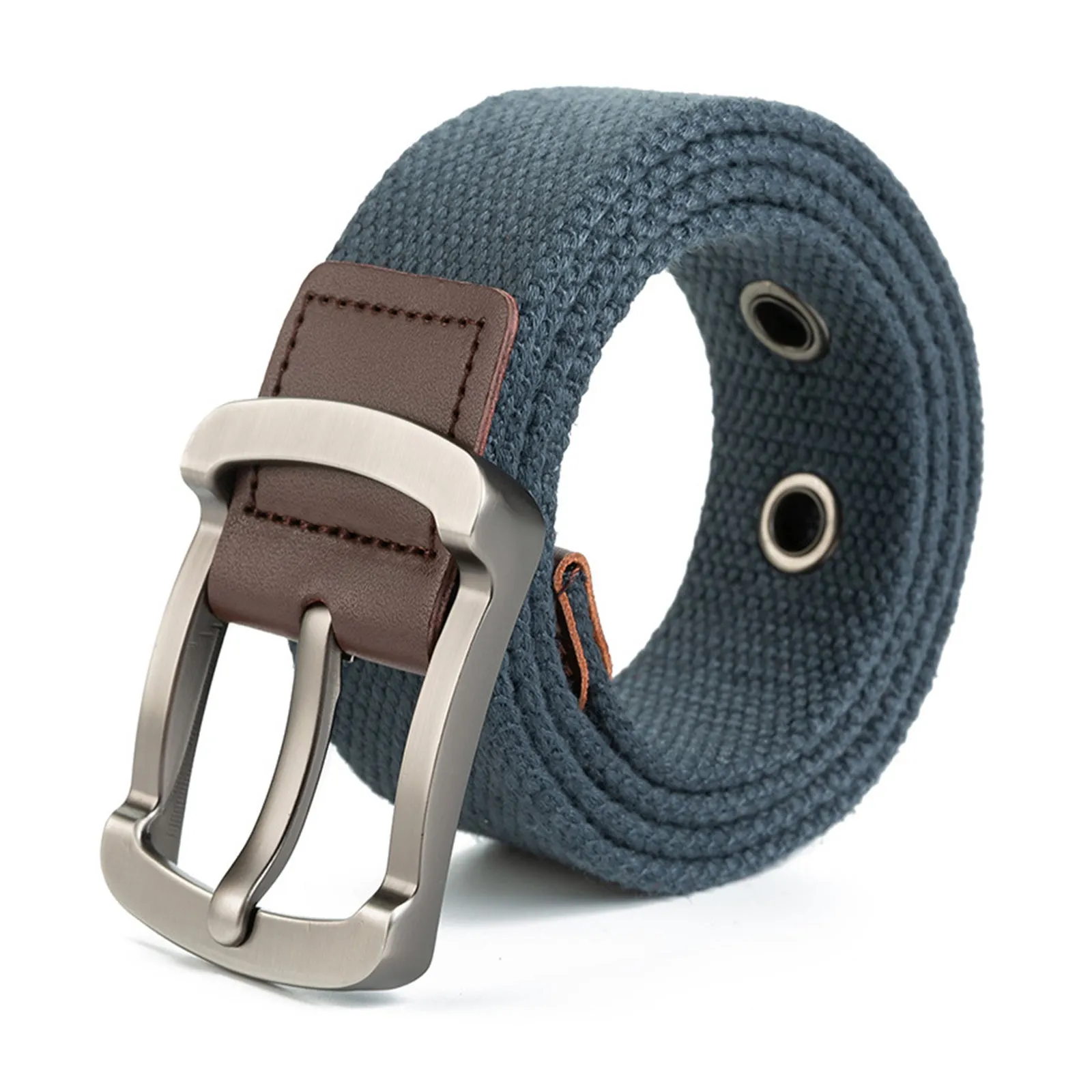 RETRO LEATHER -TRIMMED BELT