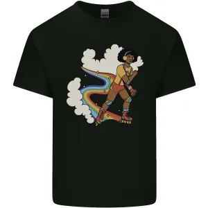 Retro Roller Blading Blades Inline Skating LGBT Mens Light Cotton T-Shirt