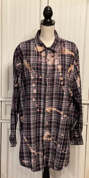 Riki Distressed Flannel ~ Unisex Size XL Tall