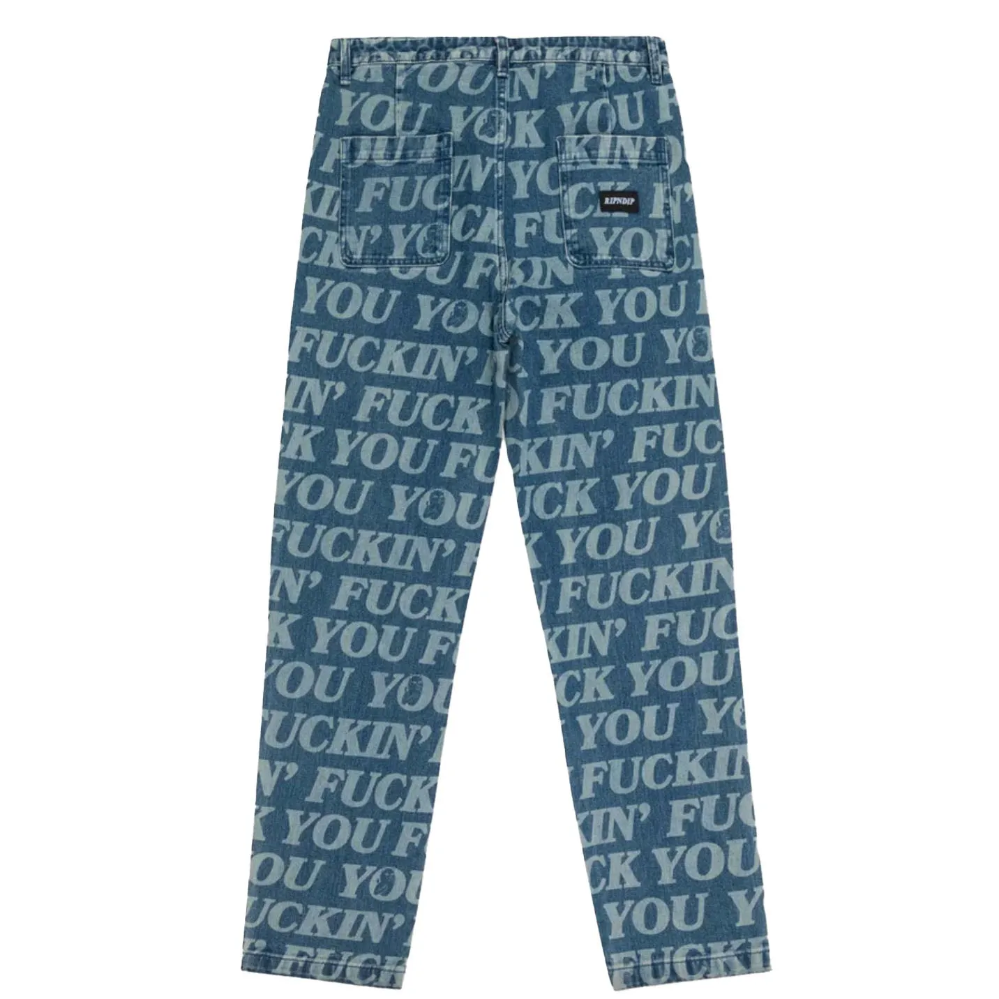 RIPNDIP Fuckin Fuck Denim Pants Medium Wash