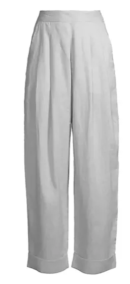 Robert Linen Trouser - Smoke