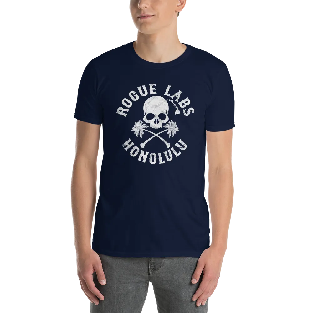 Rogue Labs Skull Palm Logo Mens T-Shirt